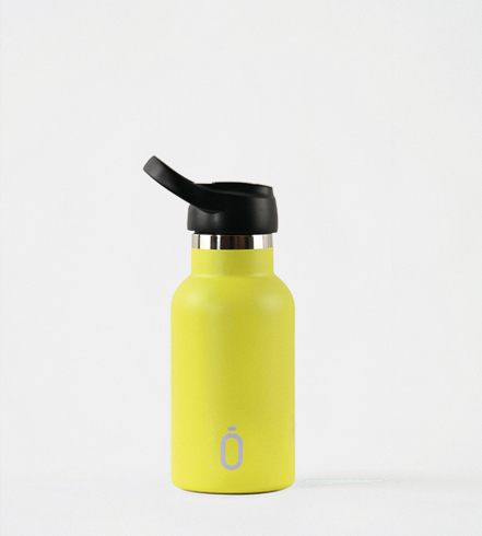 Botella termo portátil blanca Runbott para mantener bebida caliente o fría